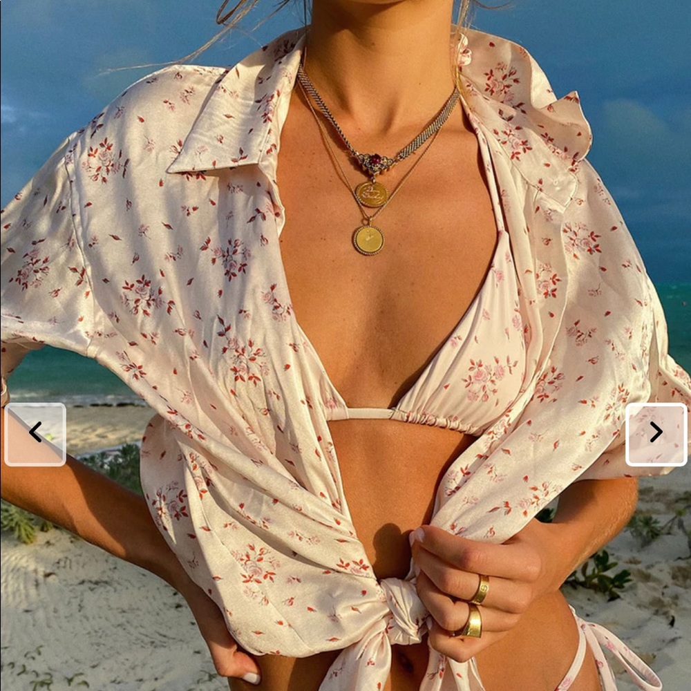 Frankies Fifi Silk Button Up Shirt